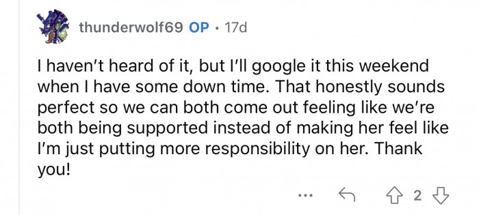 OP is willing to look up this method and possibly try it out.