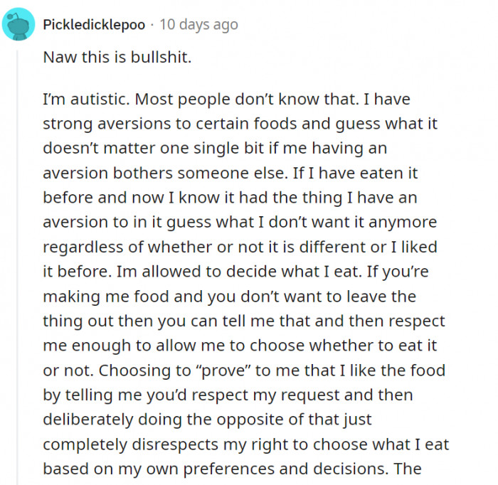 Your food, your choice.