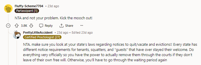 Shared living space is very different from a tenant situation. If you share the kitchen or bathroom, that's very different from an isolated apartment. So yes, make sure you have the law on your side.