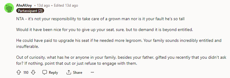 It's not your responsibility to take care of a grown man