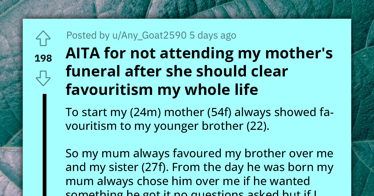 Young Man Criticized By Family For Not Attending Abusive Mother's Funeral