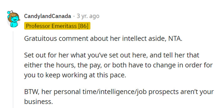 Forget the IQ assessments, let's get real: it's about hours and pay. Her personal life? A well-guarded enigma!