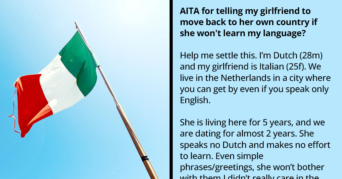 Man Tells His Girlfriend To Return To Her Home Country If She Isn't Willing To Learn His Language