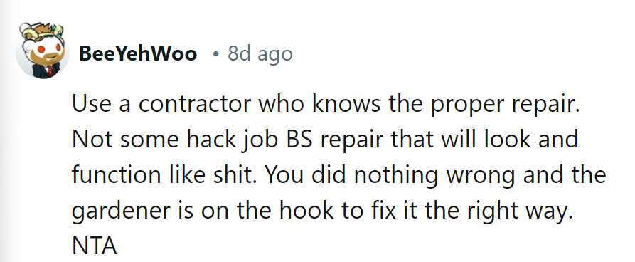 Stick to pros for glass jobs, not amateur hour. Gardener's bill: clear as glass.