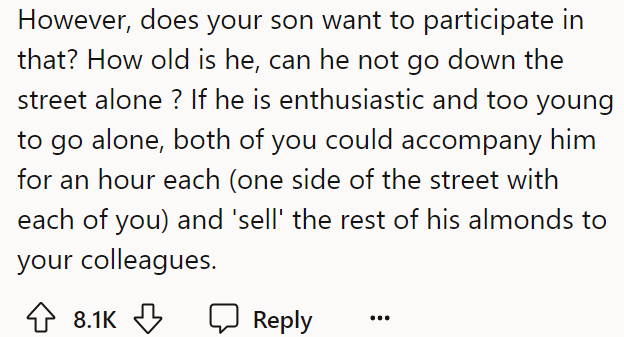 A Redditor said the OP was not in the wrong but also suggested a compromise