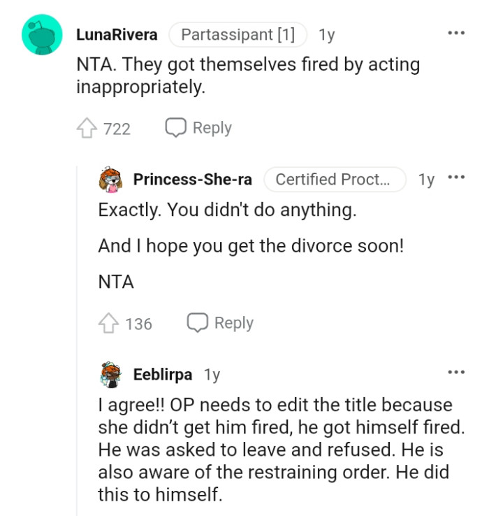 This Redditor hopes the OP gets the divorce soon