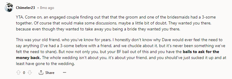 YTA - 3-some together