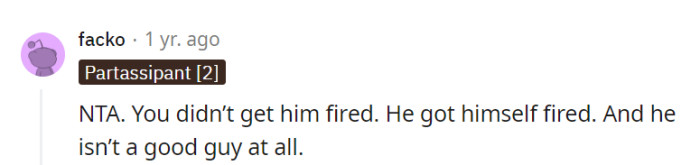 Harry's actions got him the boot, and his true character revealed he's far from being a 