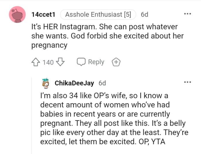 She can post whatever she wants