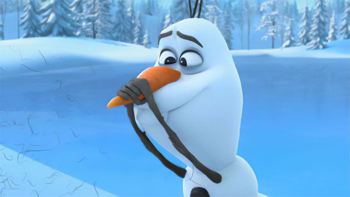 Olaf in Frozen.