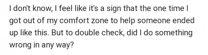 OP was confused about the situation and proceeded to seek clarity from the Reddit community