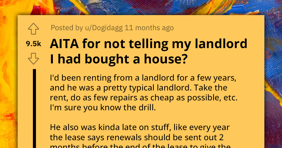 Redditor Feels Guilty After Giving Their Landlord Only One Week's Notice About Moving Out