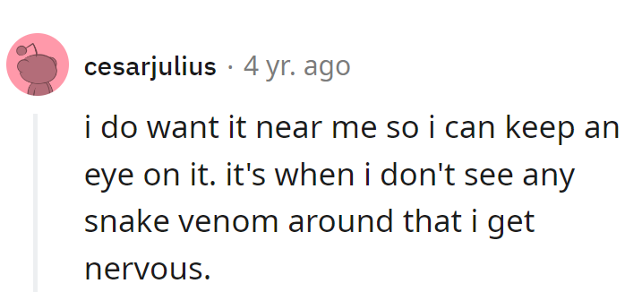 Keeping an eye out for snake venom: a healthy dose of caution!
