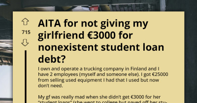 Woman Demands €3,000 From Boyfriend For “Student Debt” That Was Settled Years Ago