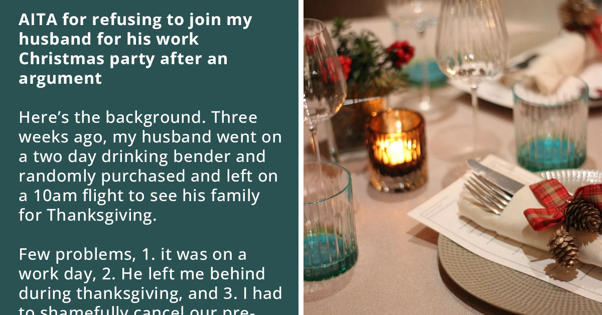 Redditor Gets Into An Argument With His Unapologetic Husband, Refuses To Join Him For His Work Christmas Party