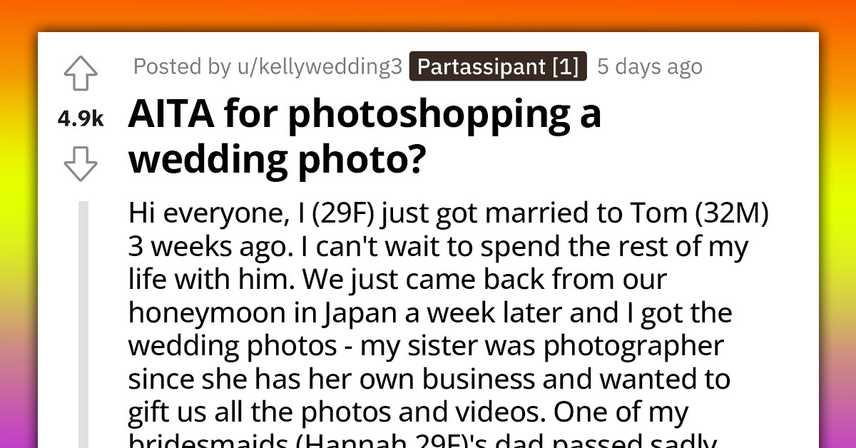 Bride Eliminates One Of Her Bridesmaid's Non-Matching Necklace Through Photoshop, Friend Finds Out And Becomes Upset