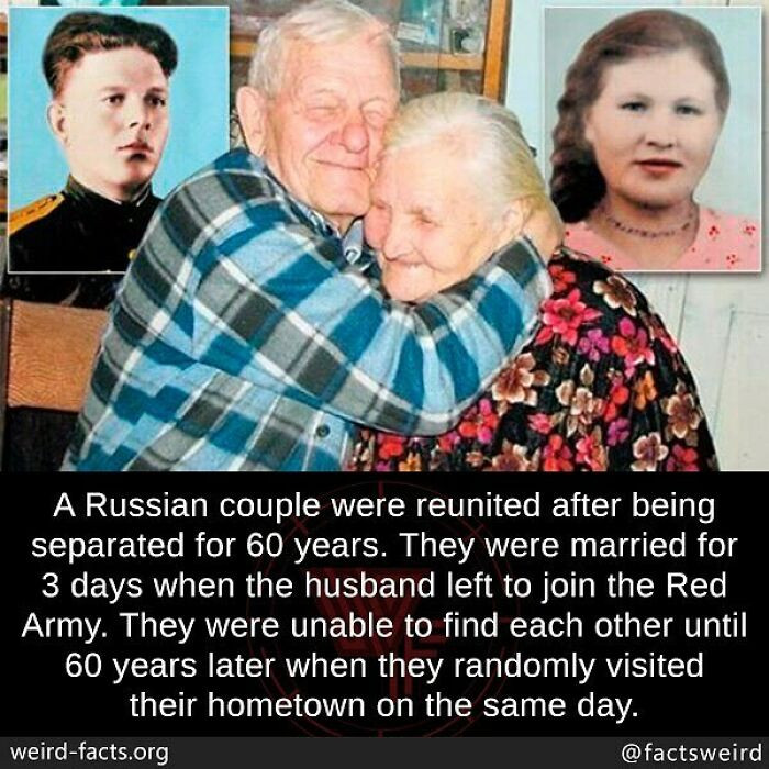 9. A Russian couple was miraculously reunited after 60 years