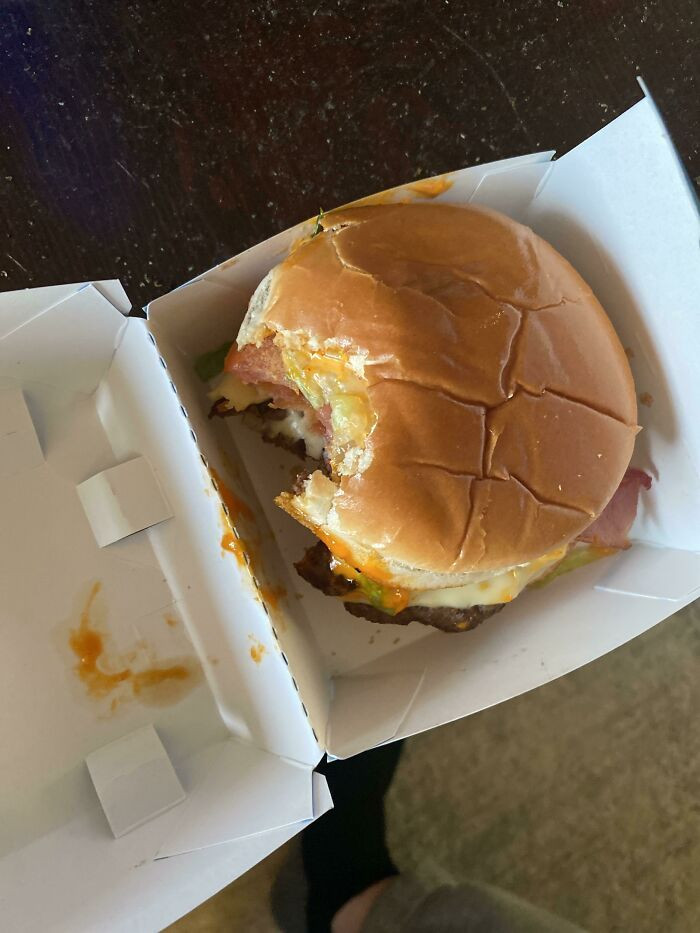 "Went To Eat My Uber Eats Delivery From DQ In Bellingham, Washington, And There’s A Bite Out Of It…"