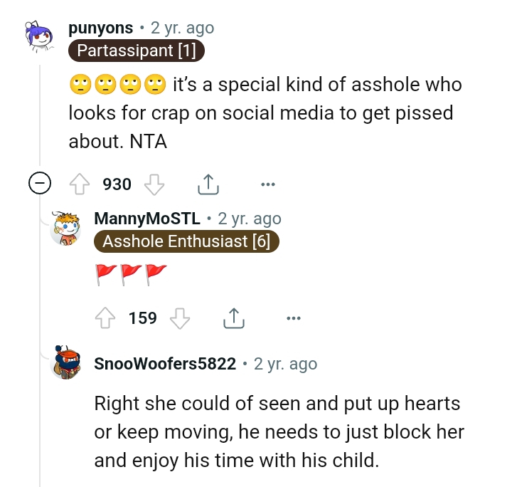 OP needs to block her and enjoy the moment with his daughter