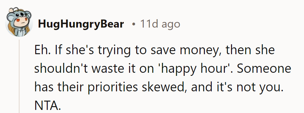 Cheers to budgeting like a boss! Happy hour's fine, but saving money should be the real cocktail.