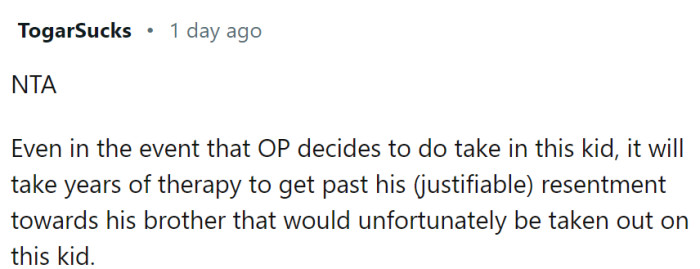 The kid did nothing wrong, but he will suffer