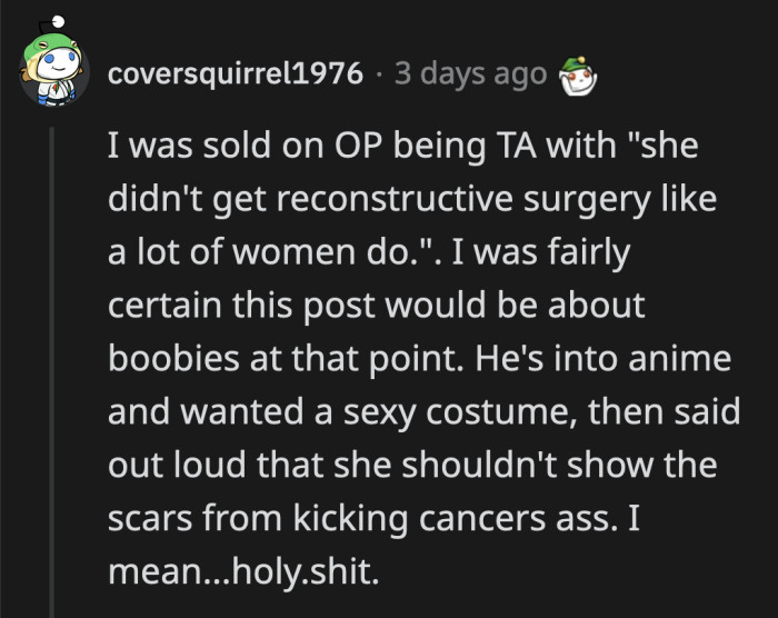 OP fits into a stereotype, and it is not a great look.