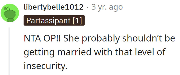 The sister needs to grow up