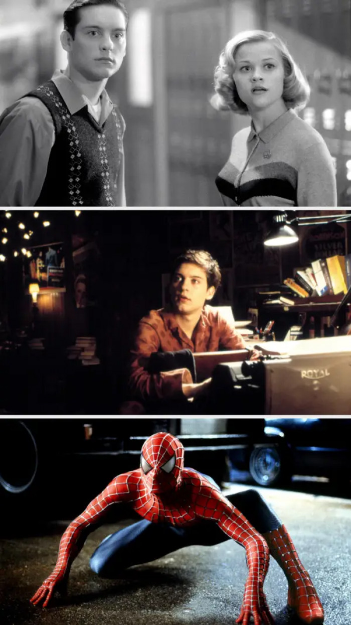 He then landed roles in Pleasantville (1998) and Wonder Boys (2000). In 2002, Maguire became the ever-iconic Spider-Man/Peter Parker.