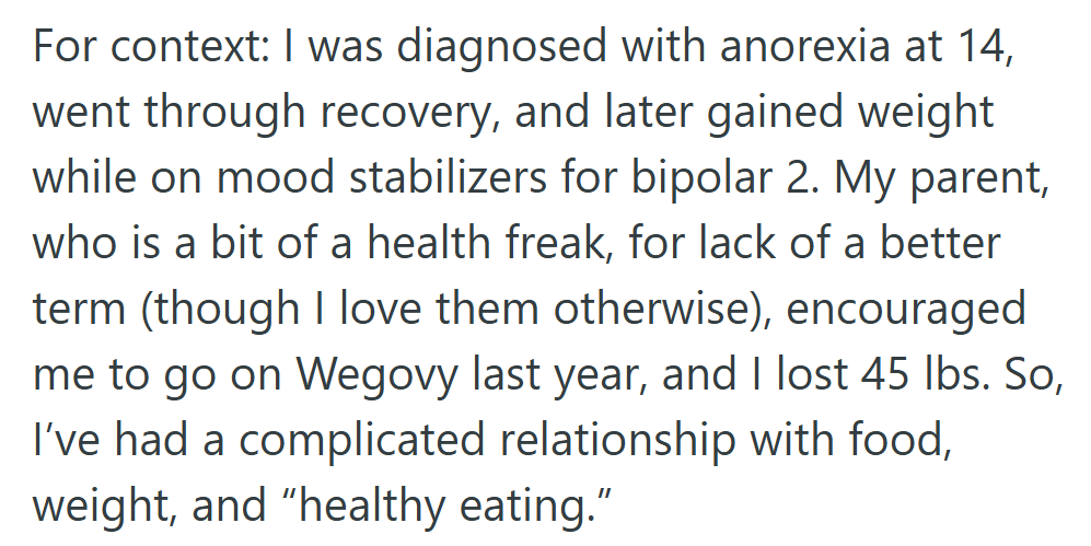 Her background reveals a long, complicated journey with body image and recovery.