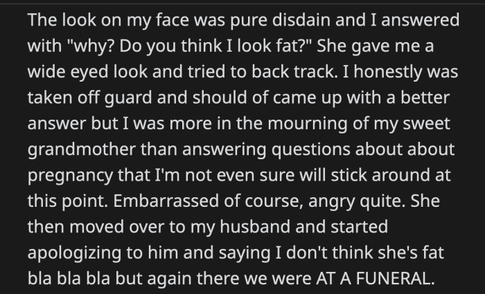 She already ruined two milestones for OP; she won't get the satisfaction of ruining this third one