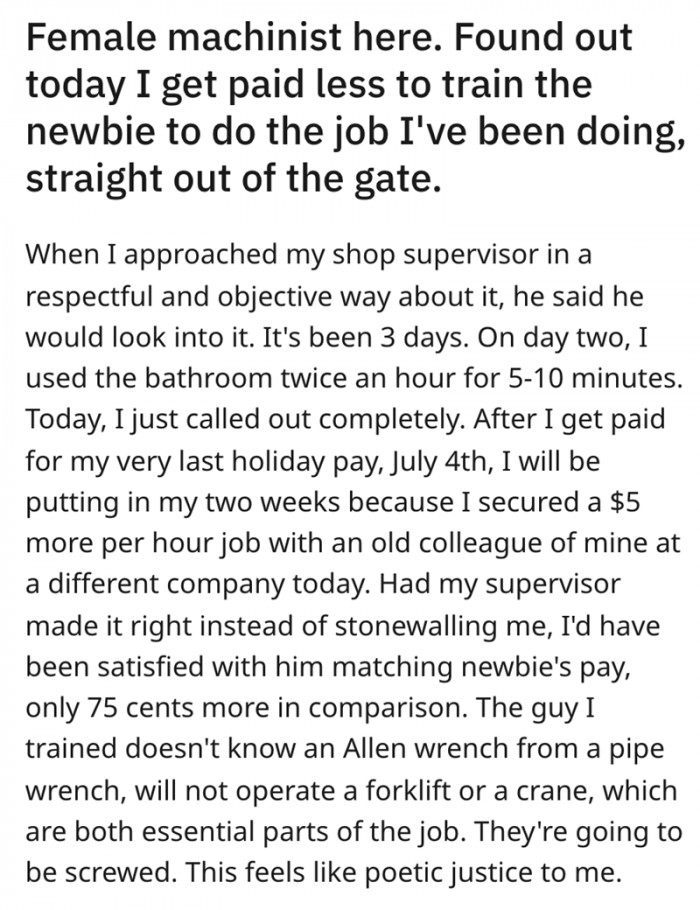 Serves the company right!