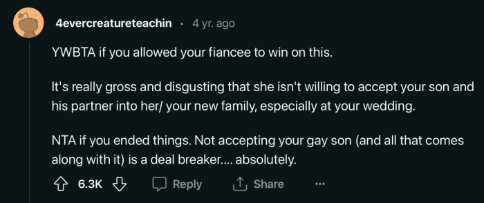 This is going to have to be a deal-breaker. Unless OP is going to be an asshole, then that would be a different story.