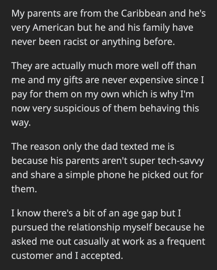 OP also added a few details to answer some questions the Redditors had: