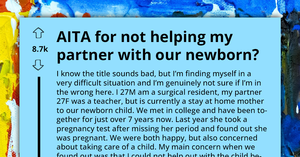 Exhausted Mom Faces Off With Husband For Refusing To Help Out More With Their Newborn