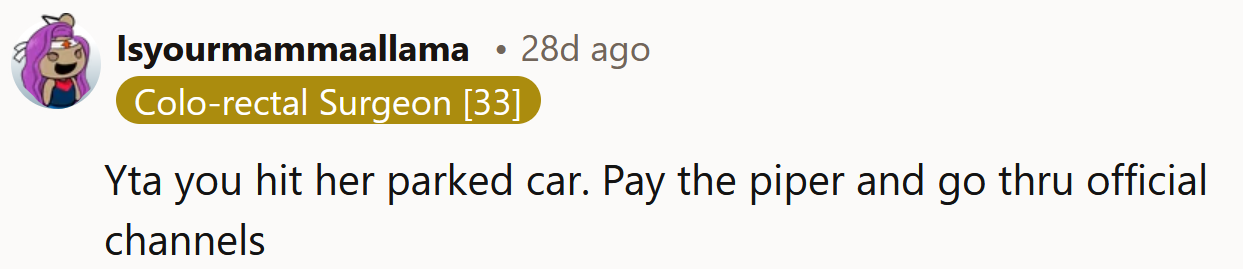 You need to pay the piper!