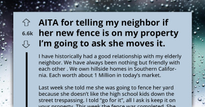 Elderly Woman Takes Big Chunk of Neighbor's Yard and Expects Them to Be Okay with It