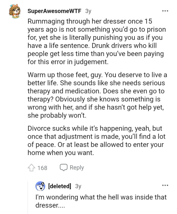 She obviously knows something is wrong with her