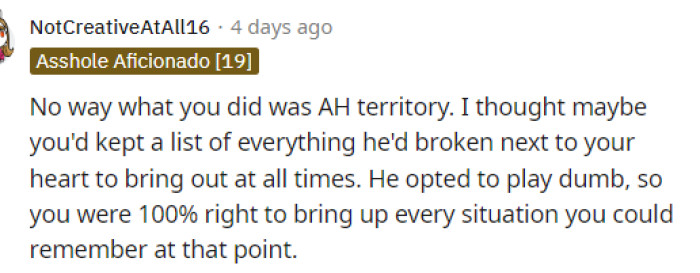 This is true too because if she only brought it up sometimes, then obviously she's not having a problem with her nephew, but rather just with how he behaves.