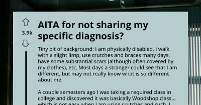 Student With Disability Refuses to Share Diagnosis During Class Project, Sparks Debate on Privacy and Respect