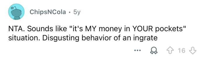 Disgusting behavior.