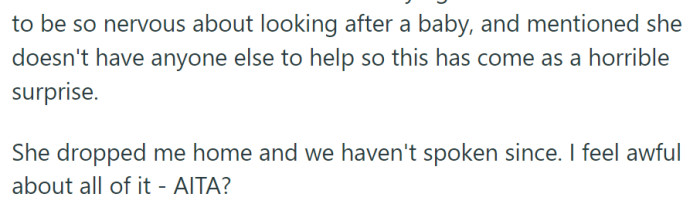 Her friend believes she is selfish and a traitor.