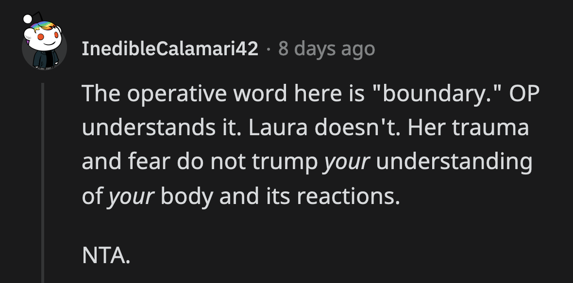 Laura Needs to Respect OP's Autonomy. OP Is More Than Capable of Deciding Which Restaurant and Food They Can Safely Consume.