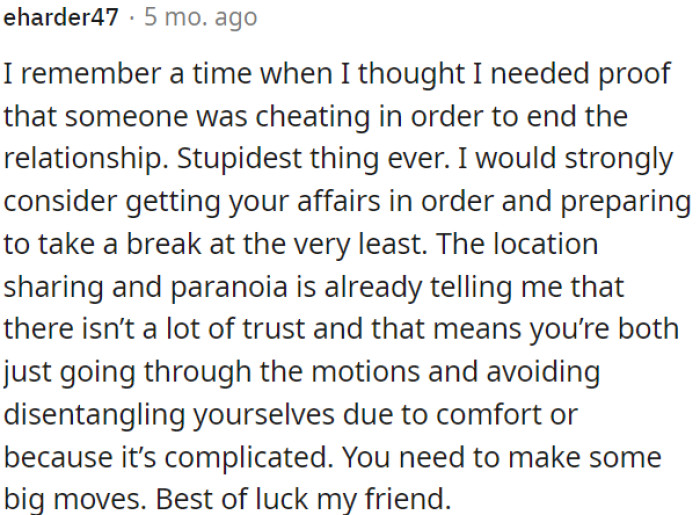 OP needs to consider preparing for a break or making significant changes