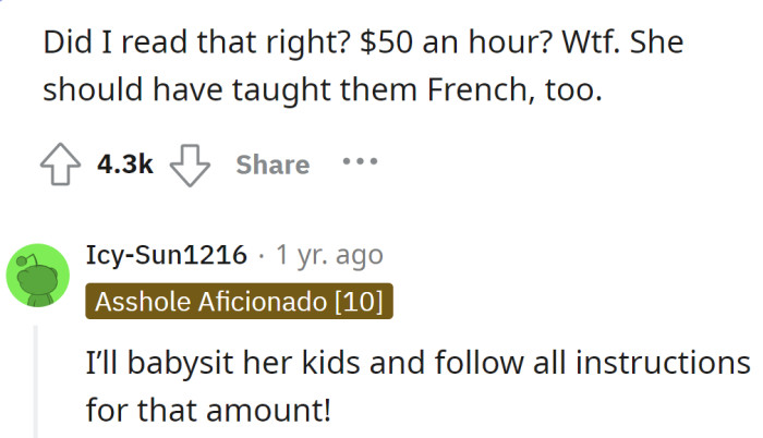 The babysitter should have done a better job.