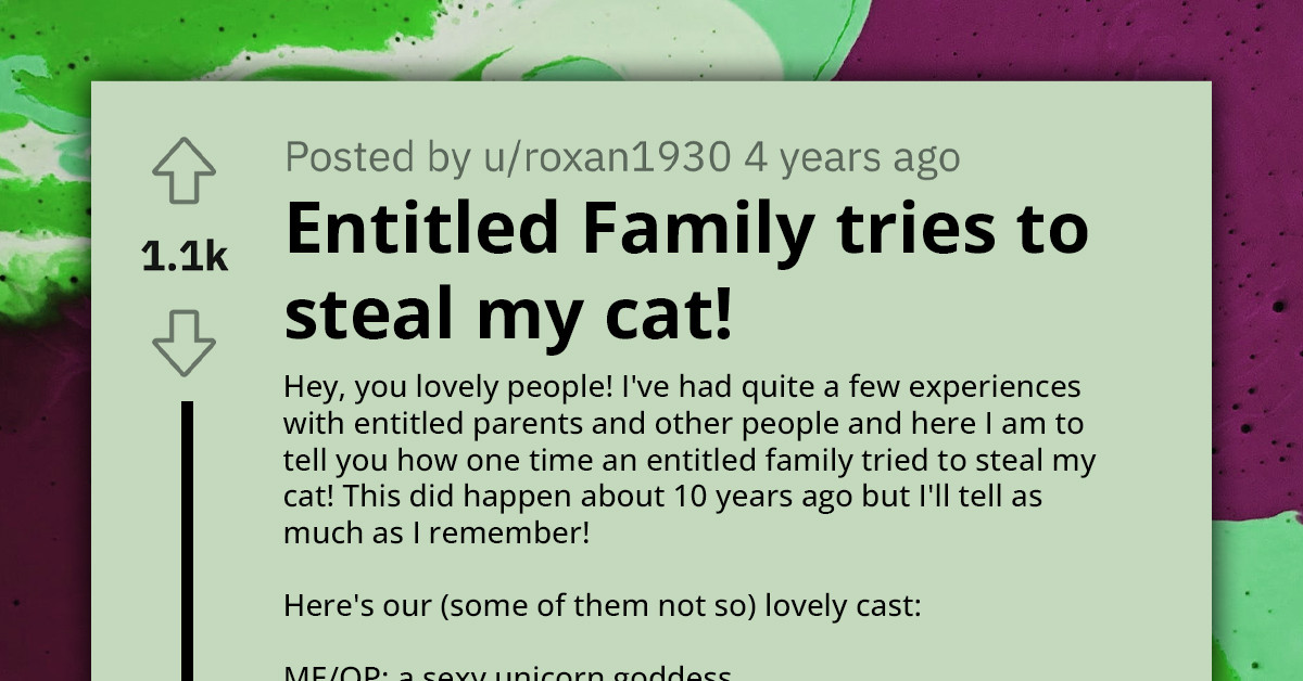 Standoff Ensues As Entitled Family Tries To Steal Redditor's Beloved Cat, But Clever Strategy Saves Poor Animal