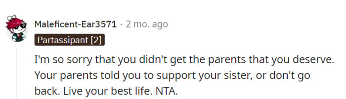 It's unfortunate that they didn't get the parents they deserve.