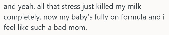 She blames herself for stress she didn’t create, which feels like the truest mom move of all.
