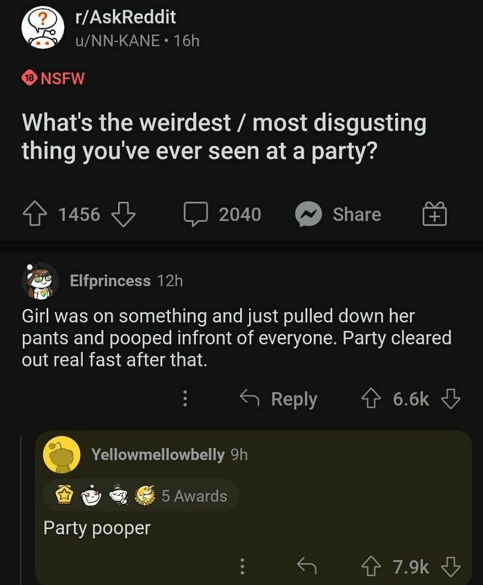 3. Party pooper