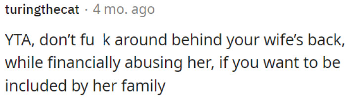 OP is in the wrong for cheating on his wife and exploiting