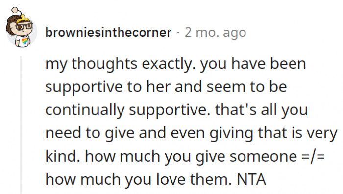 4. It's solely up to you how much you give someone